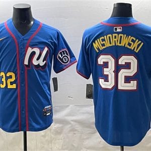 National League #32 Jacob Misiorowski Blue 2025 All-Star Edition Limited Stitched Jersey