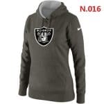Oakland Raiders Logo Pullover Hoodie Dakr Grey