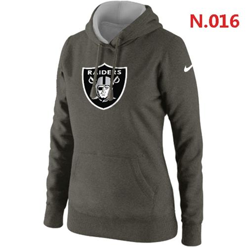 Oakland Raiders Logo Pullover Hoodie Dakr Grey