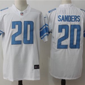 Detroit Lions #20 Barry Sanders White Stitched Vapor Untouchable Limited Nike Jersey