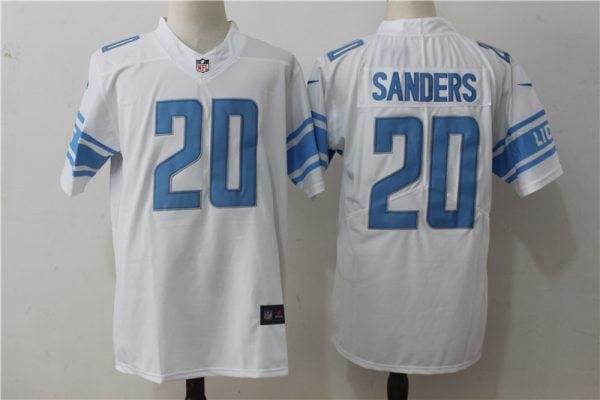 Detroit Lions #20 Barry Sanders White Stitched Vapor Untouchable Limited Nike Jersey