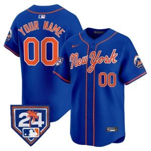 New York Mets Cutsom Royal 2024 Spring Training Vapor Premier Limited Stitched Jersey