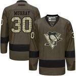 Penguins #30 Matt Murray Green Salute To Service Stitched Jersey