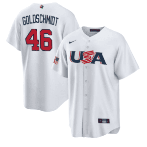 USA #46 Paul Goldschmidt 2023 White World Classic Stitched Jersey