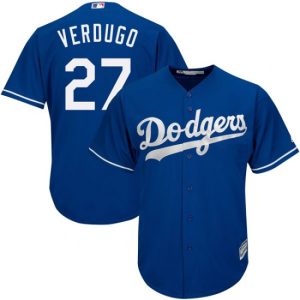 Los Angeles Dodgers #22 Alex Verdugo Blue Cool Base Stitched Jersey