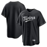 Minnesota Twins Blank Black Lights Out Limited Stitched Jersey
