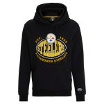 Pittsburgh Steelers Black BOSS X Touchback Pullover Hoodie