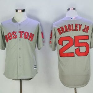 Red Sox #25 Jackie Bradley Jr Grey New Cool Base Stitched Jersey