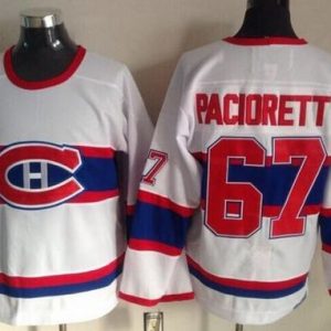 Canadiens #67 Max Pacioretty White CCM Throwback Stitched Jersey