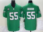 Philadelphia Eagles #55 Brandon Graham Green 2023 F.U.S.E. With C Patch Vapor Untouchable Stitched Jersey