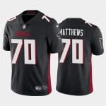 Atlanta Falcons #70 Jake Matthews 2020 Black Vapor Untouchable Limited Stitched Jersey