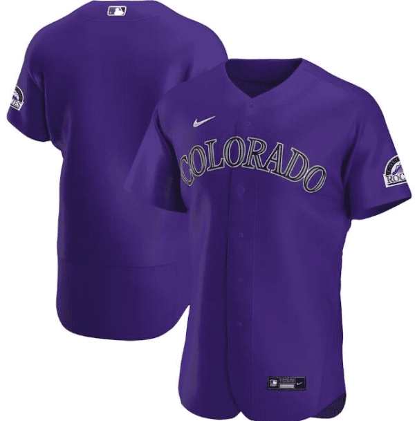 Colorado Rockies Purple Flex Base Stitched Jersey