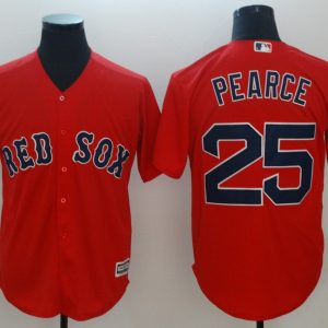 Boston Red Sox #25 Steve Pearce Majestic Scarlet Cool Base Player Stitched Jersey