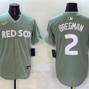 Boston Red Sox #2 Alex Bregman Green 2025 City Connect Limited Stitched Jersey