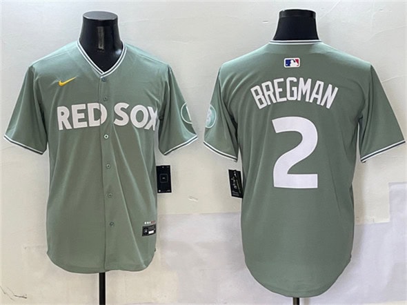 Boston Red Sox #2 Alex Bregman Green 2025 City Connect Limited Stitched Jersey