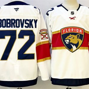 Florida Panthers #72 Sergei Bobrovsky White 2024-25 Home Stitched Jersey