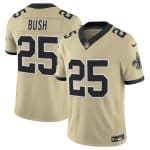 New Orleans Saints #25 Reggie Bush Gold 2025 F.U.S.E. Alternate Vapor Limited Football Stitched Jersey