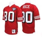 San Francisco 49ers #80 Jerry Rice Red Stitched Throwback Jersey
