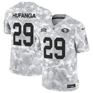 San Francisco 49ers #29 Talanoa Hufanga 2024 F.U.S.E. Arctic Camo Salute To Service Limited Stitched Jersey