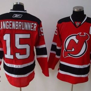 Devils #15 Jamie Langenbrunner Stitched Red Jersey