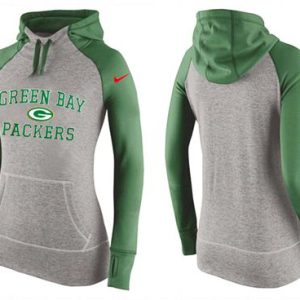 Nike Green Bay Packers Performance Hoodie Grey Green