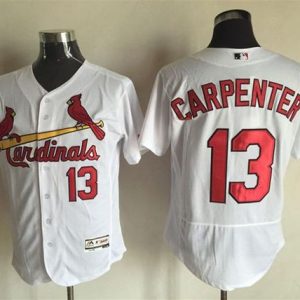Cardinals #13 Matt Carpenter White Flexbase Authentic Collection Stitched Jersey