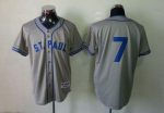 Twins #7 Joe Mauer Grey 1948 St. Paul Saints Turn Back The Clock Stitched Jersey