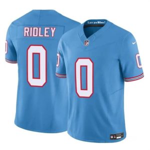 Tennessee Titans #0 Calvin Ridley Blue 2023 F.U.S.E. Throwback Limited Stitched Jersey