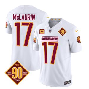 Washington Commanders #17 Terry McLaurin White 2023 F.U.S.E. 90th Anniversary Vapor Limited Stitched Jersey