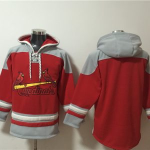 St.Louis Cardinals Blank Ageless Must-Have Lace-Up Pullover Hoodie