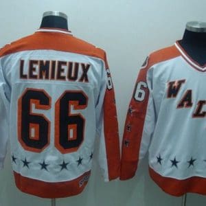 Penguins #66 Mario Lemieux Stitched White CCM All Star Jersey