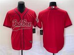 Boston Red Sox Blank Red With Patch Cool Base Stitched Jersey