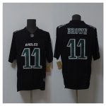 Philadelphia Eagles #11 A.J. Brown Black 2024 F.U.S.E. Vapor Untouchable Limited Football Stitched Jersey