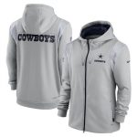 Dallas Cowboys Gray Zipper Hoodie
