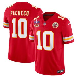 Kansas City Chiefs #10 Isiah Pacheco Red 2024 F.U.S.E. Super Bowl LVIII Patch With "NKH" Patch Vapor Untouchable Limited Stitched Jersey