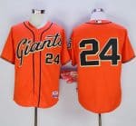 Giants #24 Willie Mays Orange Cool Base Stitched Jersey