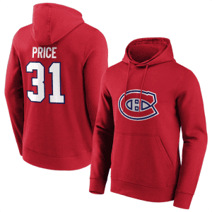 Montreal Canadiens #31 Carey Price Red Pullover Hoodie
