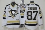 Penguins #87 Sidney Crosby White 2014 Stadium Series 2016 Stanley Cup Champions Stitched Jersey