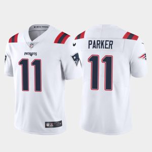 New England Patriots #11 DeVante Parker White Vapor Untouchable Limited Stitched Jersey