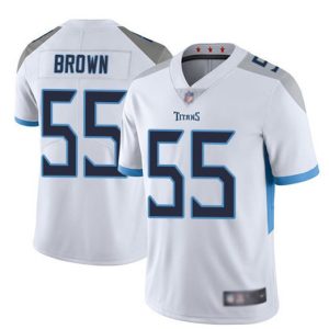 Tennessee Titans #55 Jayon Brown White Vapor Untouchable Limited Stitched Jersey