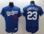 Dodgers #23 Adrian Gonzalez Blue Flexbase Authentic Collection Stitched Jersey