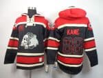Blackhawks #88 Patrick Kane Black Sawyer Hooded Sweatshirt Stitched Jersey
