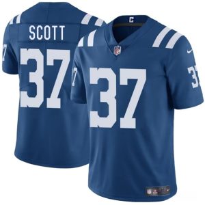 Indianapolis Colts #37 Daniel Scott Blue 2025 Vapor Limited Stitched Jersey