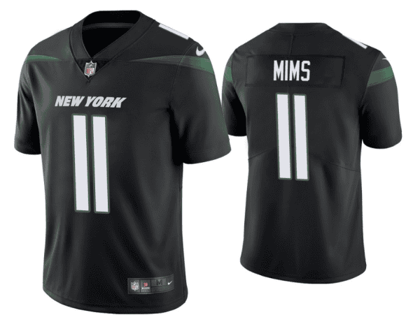 New York Jets #11 Denzel Mims Black Vapor Untouchable Stitched Jersey