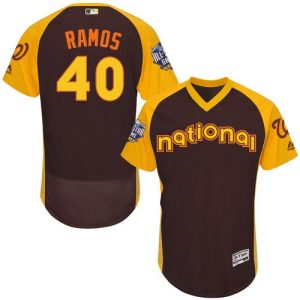 Nationals #40 Wilson Ramos Brown Flexbase Authentic Collection 2016 All-Star National League Stitched Jersey