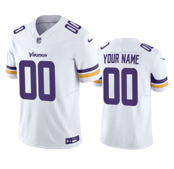 Minnesota Vikings Custom White 2023 F.U.S.E. Vapor Untouchable Stitched Jersey