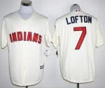 Indians #7 Kenny Lofton Cream New Cool Base Stitched Jersey