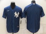 New York Yankees Blank Navy Cool Base Stitched Jersey