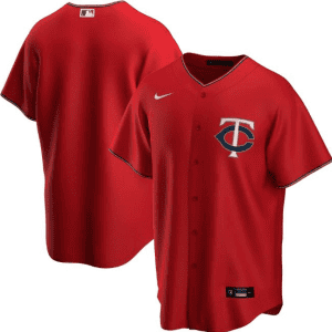 Minnesota Twins Red Cool Base Stitched Jersey