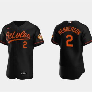 Baltimore Orioles #2 Gunnar Henderson Black Flex Base Stitched Jersey